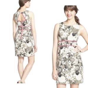 ELIZA J | Pink Black White Romantic Floral Sleeveless Midi Dress for  SZ 10